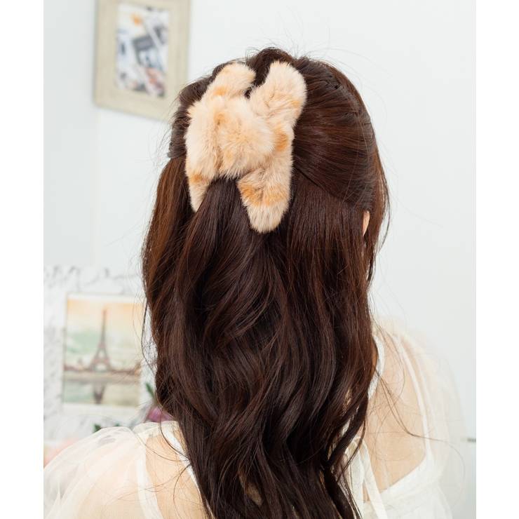 ファー ヘアクリップ[品番：PPNW0004367]｜Pumpkin Port
