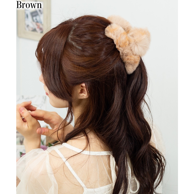 ファー ヘアクリップ[品番：PPNW0004367]｜Pumpkin Port（パンプキン