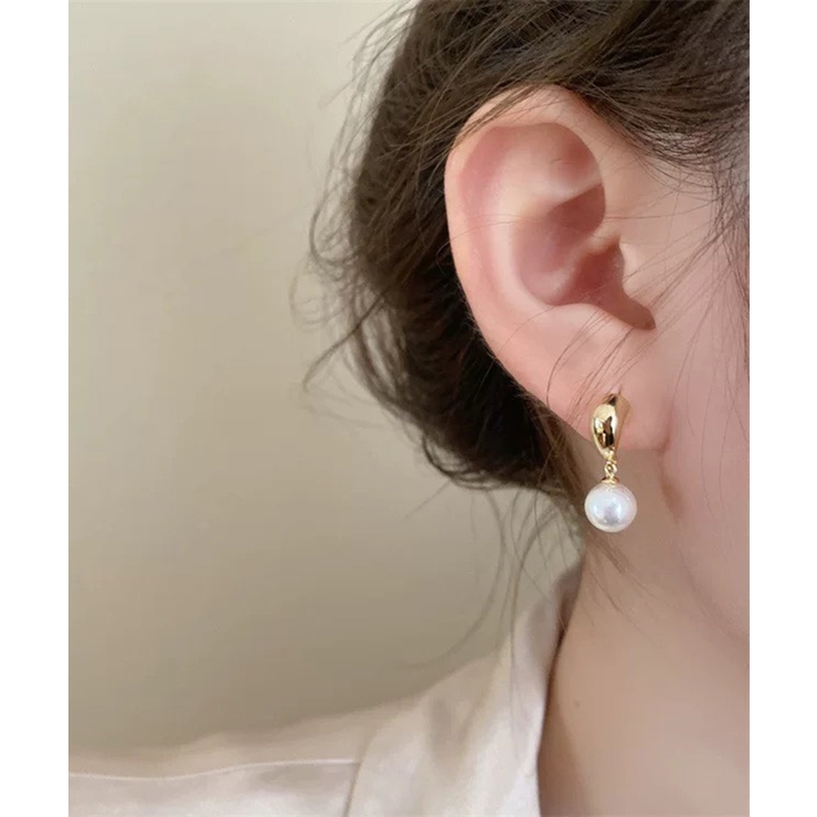 ダブルパール ゴールドピアス | Pumpkin  Port | 詳細画像2 