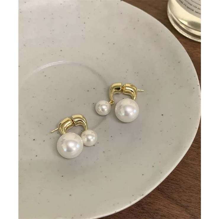 ダブルパール ゴールドピアス | Pumpkin  Port | 詳細画像8 