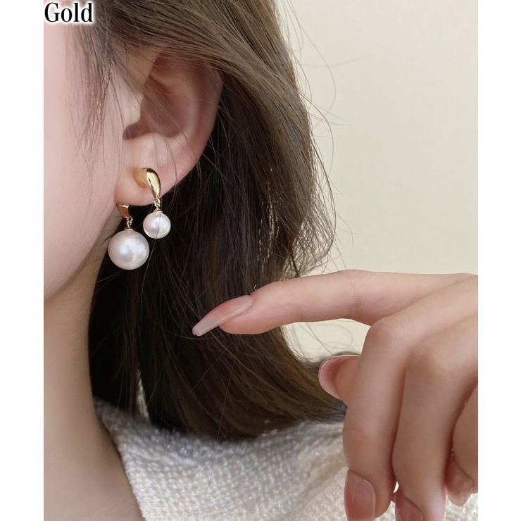 ゴールド | ダブルパール ゴールドピアス | Pumpkin  Port