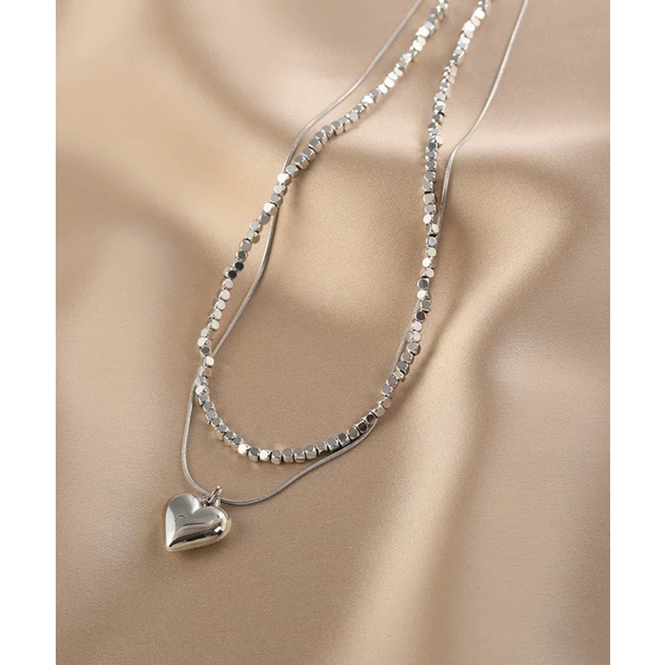 ハートヘッド ダブル ネックレス | Pumpkin  Port | 詳細画像12 