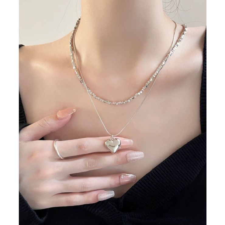 ハートヘッド ダブル ネックレス | Pumpkin  Port | 詳細画像2 