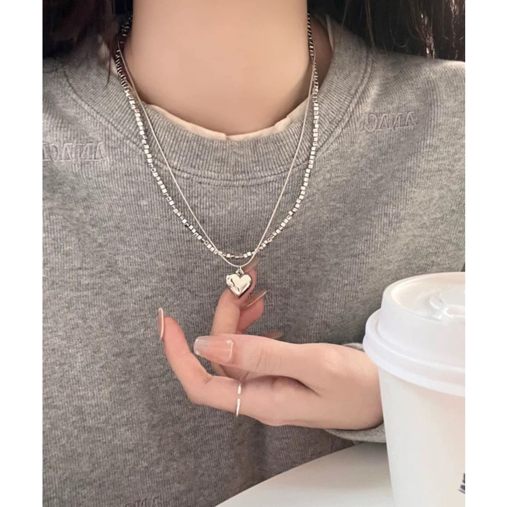 ハートヘッド ダブル ネックレス | Pumpkin  Port | 詳細画像3 