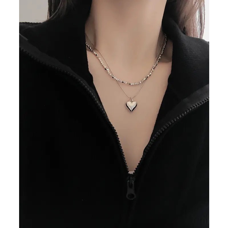 ハートヘッド ダブル ネックレス | Pumpkin  Port | 詳細画像9 