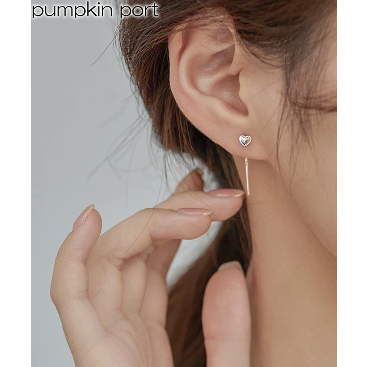 ミニシルバーハート アメリカンピアス | Pumpkin  Port | 詳細画像1 