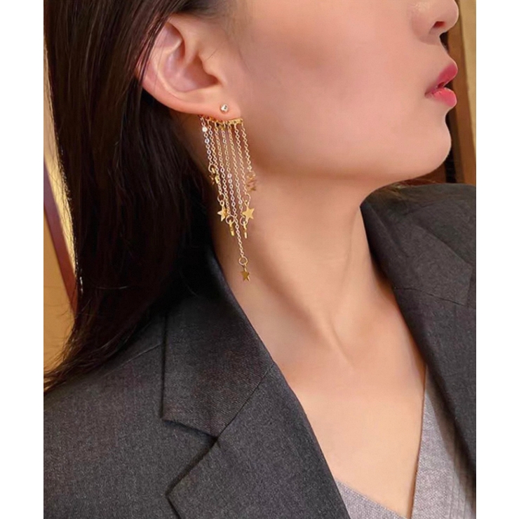 Many Star フリンジロングピアス | Pumpkin  Port | 詳細画像2 