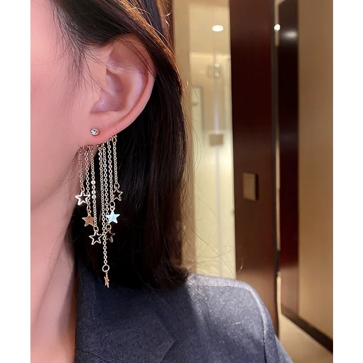 Many Star フリンジロングピアス | Pumpkin  Port | 詳細画像3 