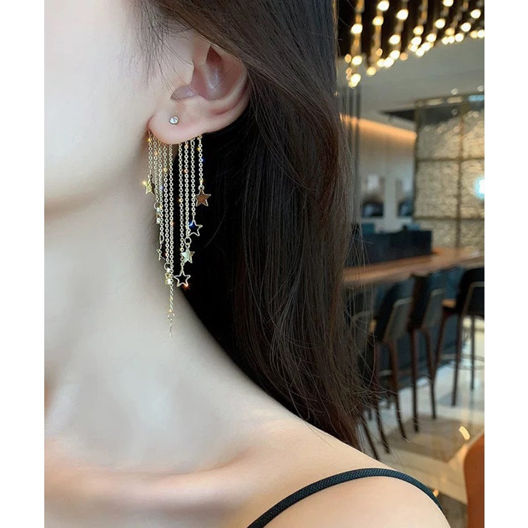 Many Star フリンジロングピアス | Pumpkin  Port | 詳細画像8 