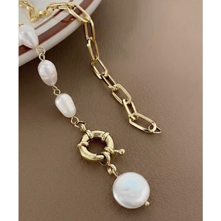 パール×チェーンネックレス | Pumpkin  Port | 詳細画像4 