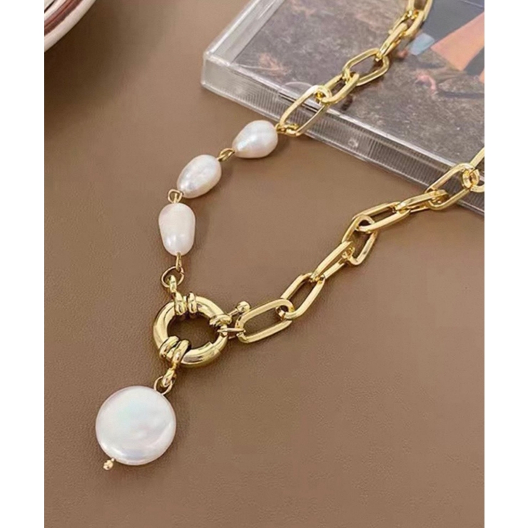 パール×チェーンネックレス | Pumpkin  Port | 詳細画像5 