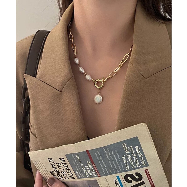 パール×チェーンネックレス | Pumpkin  Port | 詳細画像9 