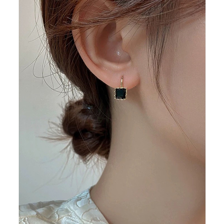 スクエアストーンピアス | Pumpkin  Port | 詳細画像10 