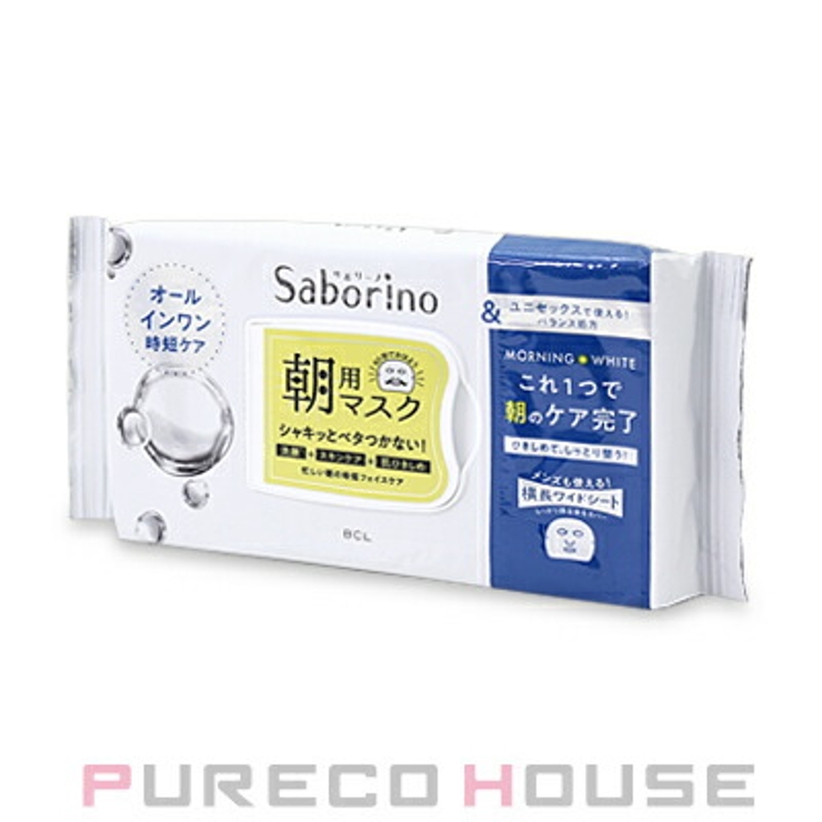 サボリーノ 目ざまシート アンドホワイト （朝用フェイスマスク） 32枚入り | PURECO HOUSE | 詳細画像1 