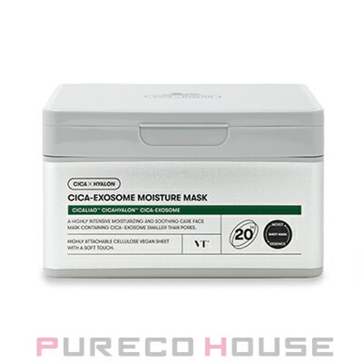 VT COSMETICS シカ エクソソーム モイスチャー マスク 20枚入り | PURECO HOUSE | 詳細画像1 