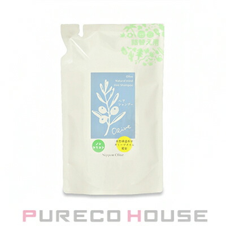 日本オリーブ ナチュラルマインド シャンプー 400ml レフィル | PURECO HOUSE | 詳細画像1 