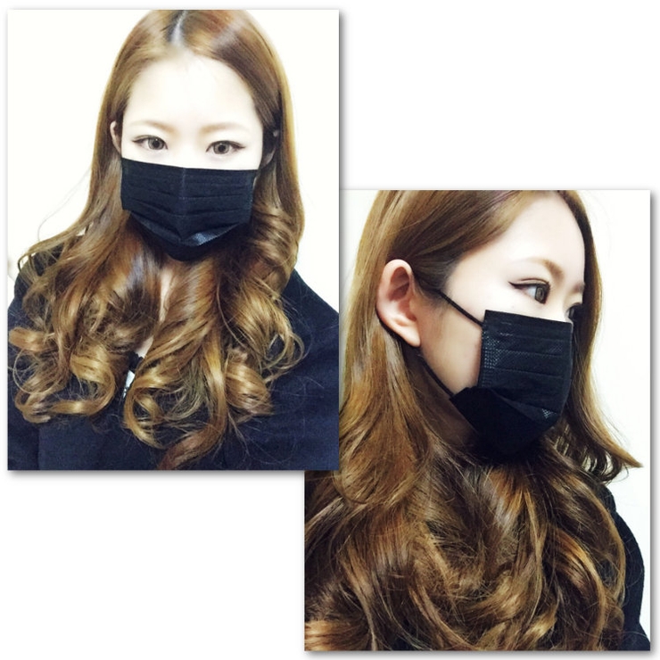 ブラックマスク 5枚SET ファッションマスク 使い捨て 黒 メンズ #A44 | RAiseNsE  | 詳細画像9 