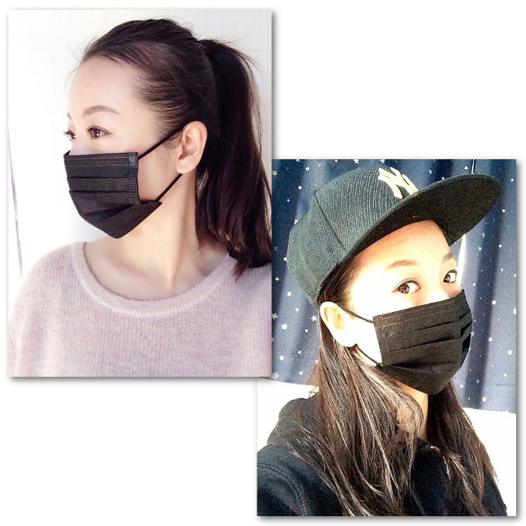 ブラックマスク 5枚SET ファッションマスク 使い捨て 黒 メンズ #A44 | RAiseNsE  | 詳細画像19 