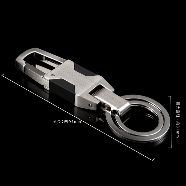 カラビナ付き ダブルリング キーホルダー | RAiseNsE  | 詳細画像13 