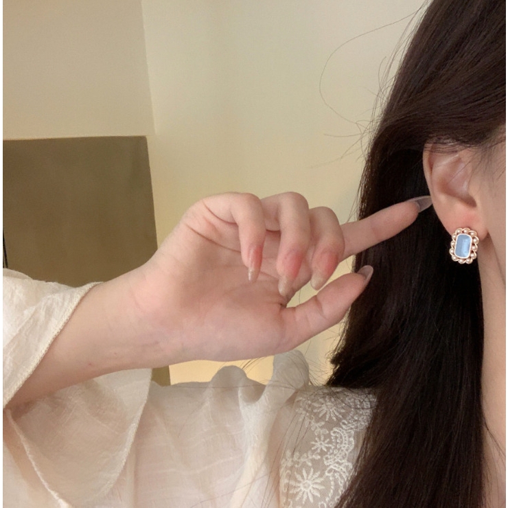 人工パール ストーン ピアス イヤリング 2type | RAKUku | 詳細画像7 