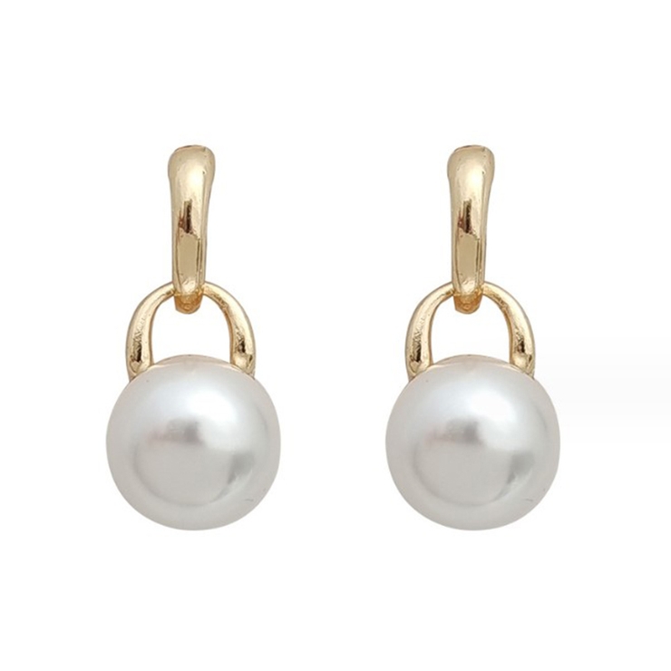 ゴールド | フェイクパール ピアス 韓国ファッション | RAKUku