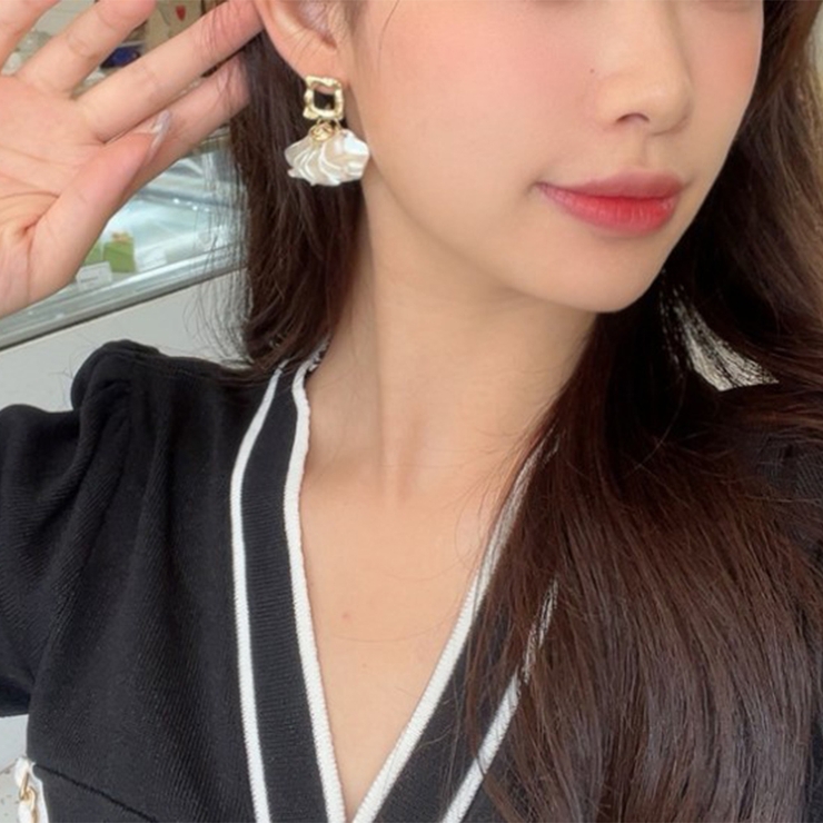 花びらのドロップ ピアス 韓国ファッション | RAKUku | 詳細画像5 
