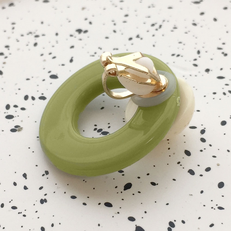 バイカラーサークルモチーフイヤリング | RAKUku | 詳細画像9 