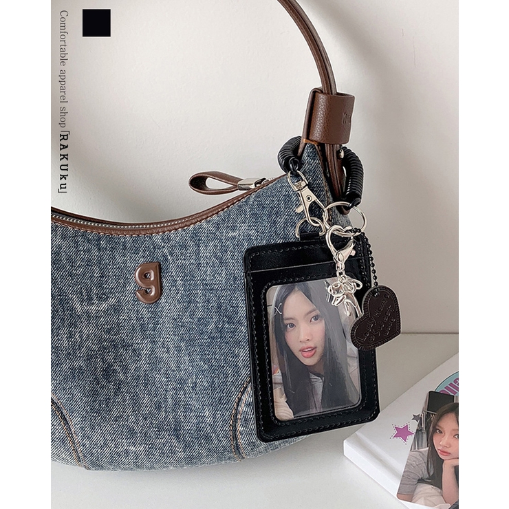 ブラック スプリングカードケース フォトカードケース | RAKUku | 詳細画像1 