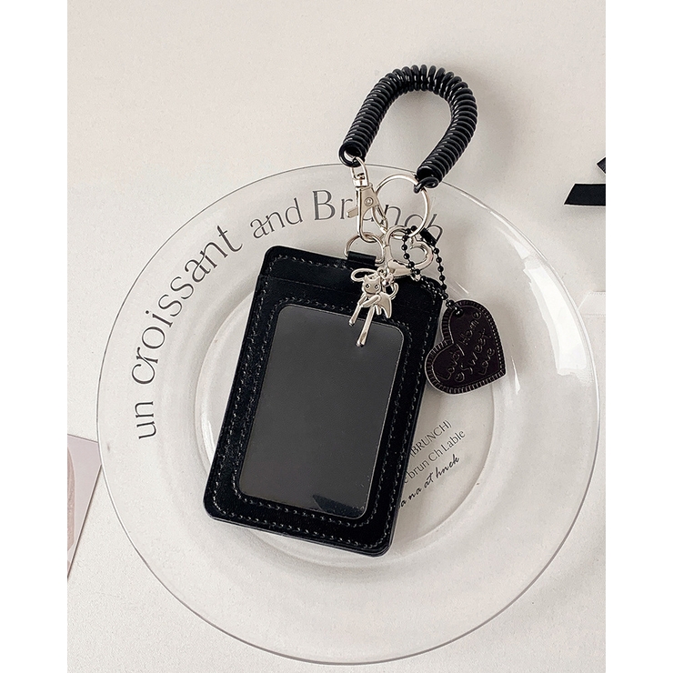 ブラック | ブラック スプリングカードケース フォトカードケース | RAKUku