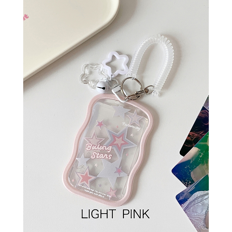 ライトピンク | 5color カードケース キーリング | RAKUku