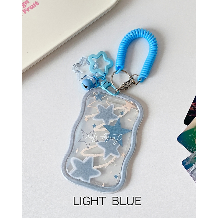 ライトブルー | 5color カードケース キーリング | RAKUku
