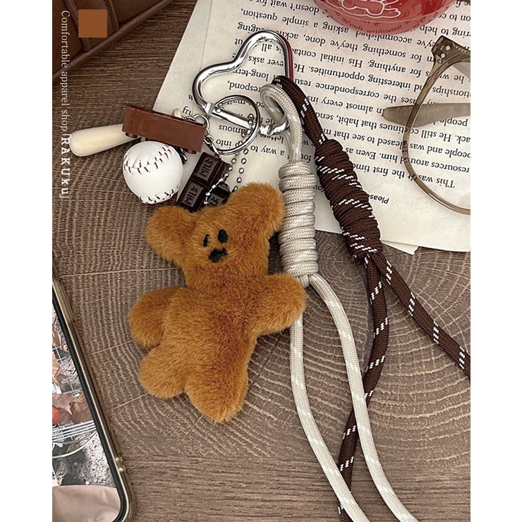 Amazon.co.jp: ノーブランド品 くま クマ キーホルダー 韓国