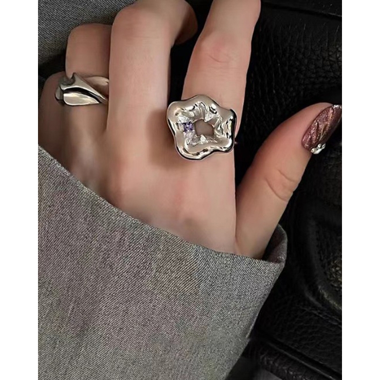 フラワー ウェーブ オープンリング | RAKUku | 詳細画像2 