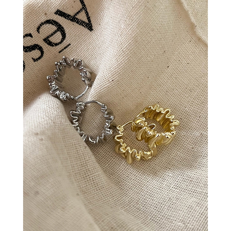 ウェーブピアス フープピアス | RAKUku | 詳細画像5 