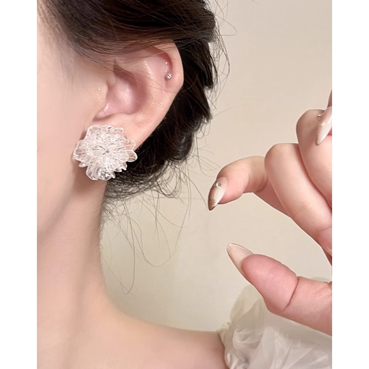 クリアフラワーピアス 両耳用 | RAKUku | 詳細画像2 