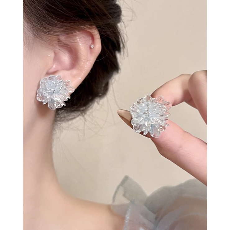 クリアフラワーピアス 両耳用 | RAKUku | 詳細画像5 