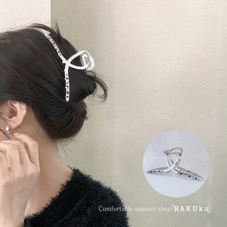 春 夏 パーツ付き ヘアクリップ バンズクリップ 韓国ファッション | RAKUku | 詳細画像1 