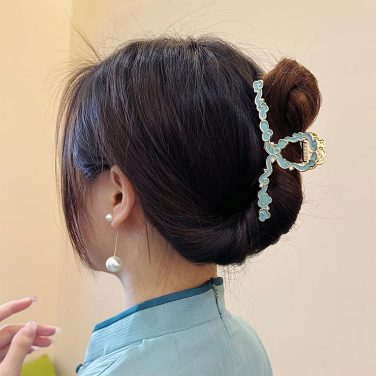 春 夏 ミントブルー ヘアクリップ バンズクリップ 韓国ファッション | RAKUku | 詳細画像2 
