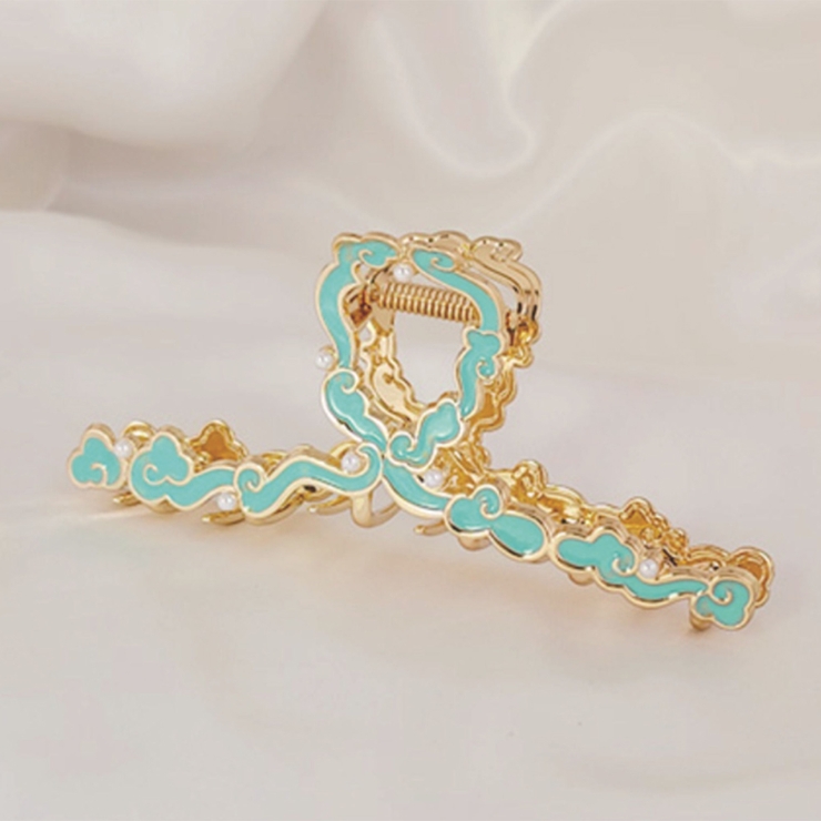 春 夏 ミントブルー ヘアクリップ バンズクリップ 韓国ファッション | RAKUku | 詳細画像4 