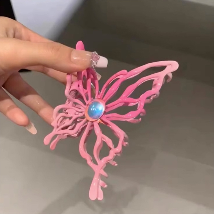 春 夏 シンプル ピンク ヘアクリップ バンズクリップ 韓国ファッション | RAKUku | 詳細画像5 