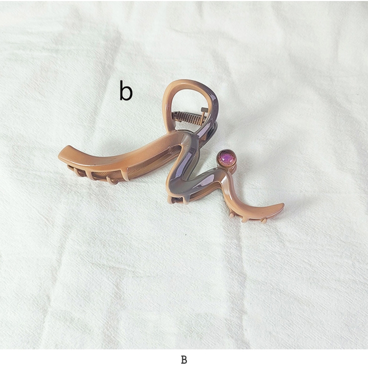 ベージュ | シンプル ヘアクリップ バンズクリップ 韓国ファッション | RAKUku