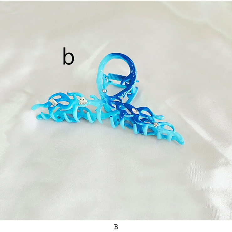 ブルー | シンプル ヘアクリップ バンズクリップ 韓国ファッション | RAKUku