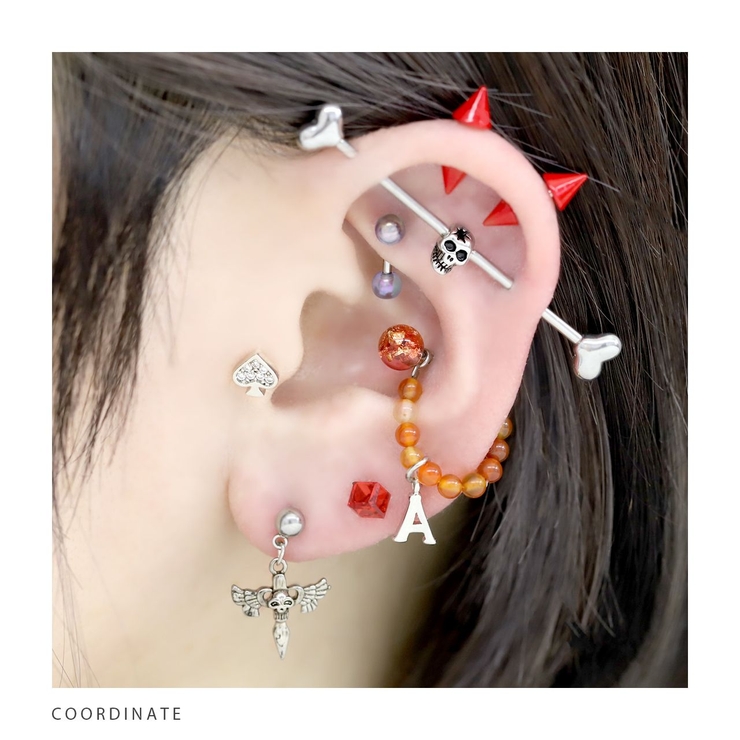 チャーム0019 イニシャル シルバー | ボディピアス専門店凛RIN | 詳細画像7 