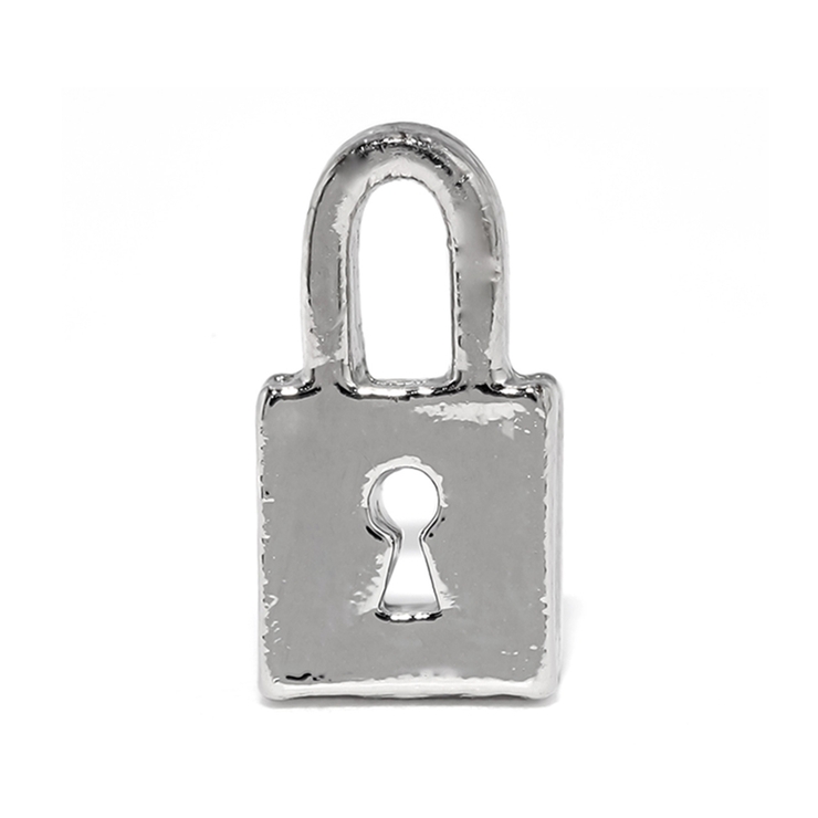 シルバー | チャーム key鍵錠前 パドロックアレンジパーツカスタマイズピアスボディピアス | ボディピアス専門店凛RIN