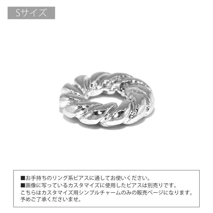 ピアス リングチャーム パーツカスタマイズシンプル | ボディピアス専門店凛RIN | 詳細画像13 