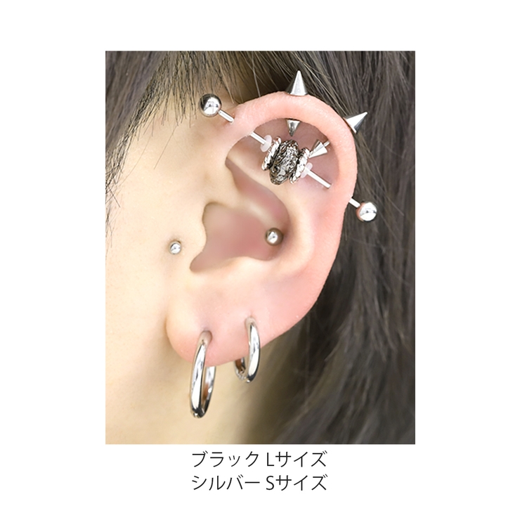 ピアス リングチャーム パーツカスタマイズシンプル[品番：RINA0001788