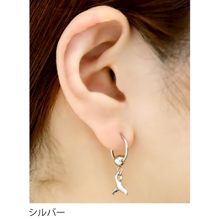 軟骨ピアス 鯨 キャプティブビーズリング | ボディピアス専門店凛RIN | 詳細画像4 