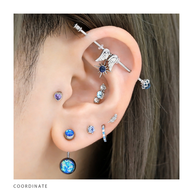 チャーム 誕生石カラースター ガラスアレンジパーツ | ボディピアス専門店凛RIN | 詳細画像11 