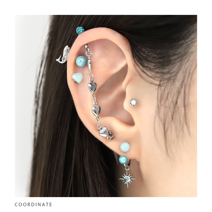 チャーム 誕生石カラースター ガラスアレンジパーツ | ボディピアス専門店凛RIN | 詳細画像6 