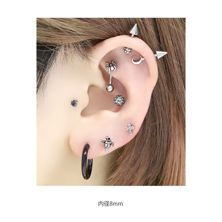 へそピアスボディピアス 定番 ヘソピアスへそピバナナバーベル | ボディピアス専門店凛RIN | 詳細画像15 